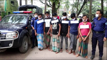নোয়াখালীর একলাশপুরে কিশোর গ্যাংয়ের ৭ সদস্য আটক