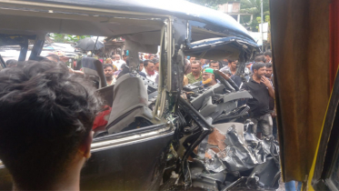 পটুয়াখালীতে র‍্যাবের গাড়ি-বাস সংঘর্ষে শিশু নিহত, আহত ২২