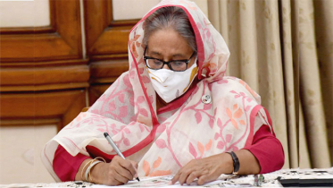 ৭ মার্চ উপলক্ষে ডাকটিকিট প্রকাশ করলেন প্রধানমন্ত্রী