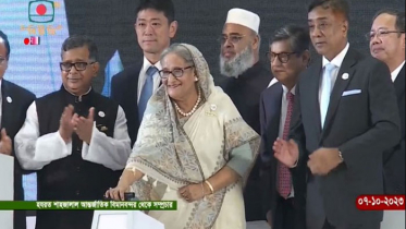 বিমানবন্দরের তৃতীয় টার্মিনাল উদ্বোধন করলেন প্রধানমন্ত্রী