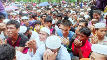 দেশে ফেরার দাবিতে রোহিঙ্গাদের বিক্ষোভ