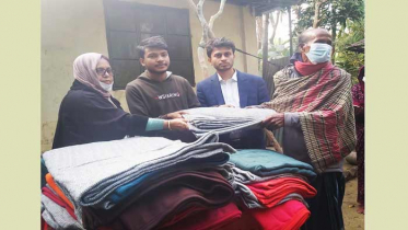 শীতার্তদের মাঝে সন্দ্বীপ ফ্রেন্ডস সার্কেলের শীতবস্ত্র বিতরণ