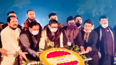 ভাষা শহীদদের প্রতি আওয়ামী স্বেচ্ছাসেবক লীগের শ্রদ্ধা নিবেদন
