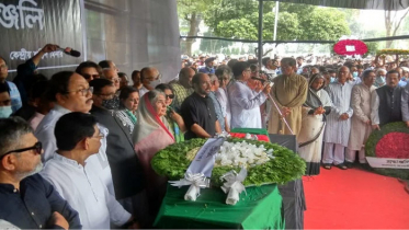 শহীদ মিনারে গাফ্‌ফার চৌধুরীকে সর্বস্তরের শ্রদ্ধা