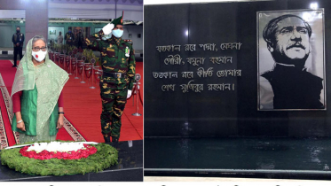 স্বাধীনতা দিবসে বঙ্গবন্ধুর প্রতি প্রধানমন্ত্রীর শ্রদ্ধা নিবেদন