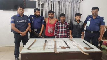 সরাইলে দেশিয় অস্ত্রসহ ৩ ডাকাত গ্রেফতার