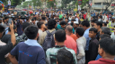 নতুনবাজার সড়ক অবরোধ ইউআইইউ শিক্ষার্থীদের