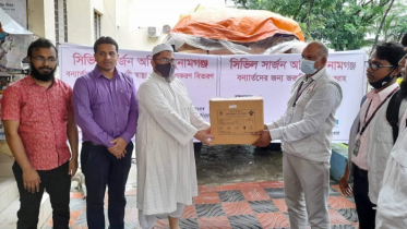 সুনামগঞ্জে বন্যার্তদের জন্য ২৫ লাখ টাকার ঔষধ হস্তান্তর