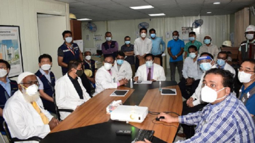 দেশের প্রথম সুপার স্পেশালাইজড হাসপাতালের নির্মাণ কাজ পরিদর্শন