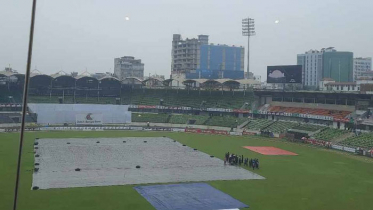 বৃষ্টিতে ভেসে গেল ঢাকা টেস্টের দ্বিতীয় দিন