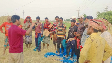 বজ্রপাত থেকে কৃষকদের জীবন রক্ষার কৌশল শেখাল এসএসটিএফ