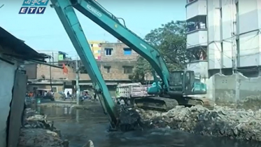 উত্তর সিটির খাল দখলমুক্ত করে তৈরি হচ্ছে ওয়াকওয়ে-সাইকেল লেন (ভিডিও