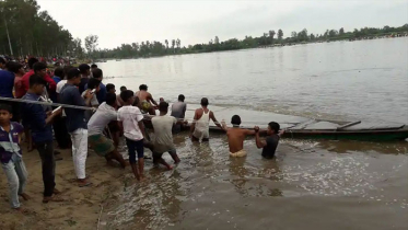 করতোয়ায় নৌকাডুবিতে এখনও নিখোঁজ ৩ জন