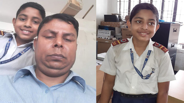 বাম পাশে বাবা কেনু মিয়ার সঙ্গে ছেলে সিয়াম বাম পাশে বাবা কেনু মিয়ার সঙ্গে ছেলে সিয়াম