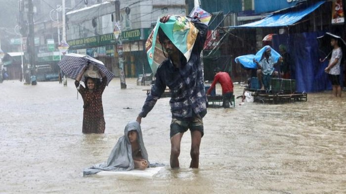 ভয়াবহ বন্যার একটি চিত্র