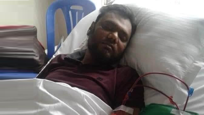 হাসপাতালে চিকিৎসাধীন রেজওয়ান ইরানি হাসপাতালে চিকিৎসাধীন রেজওয়ান ইরানি