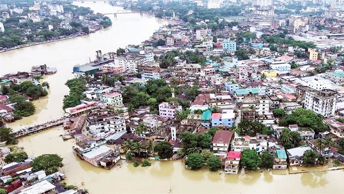 সিলেটে বন্যার চিত্র