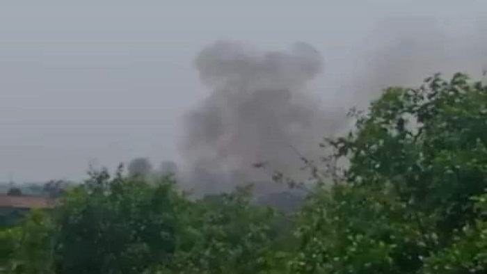 আগুনের দৃশ্য